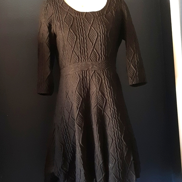 Pink Tartan Dresses & Skirts - Pink tartan knit like dress size large